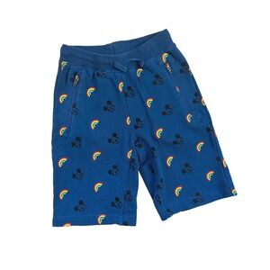 Hanna Andersson Disney Mickey Mouse Rainbow Boys Shorts Blue Size 8 130cm